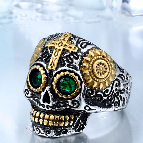 Men's Gothic Carving Ring