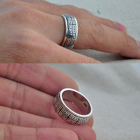 Silver Trendy Flower Ring