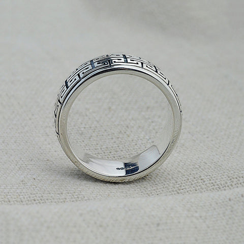 Silver Trendy Flower Ring