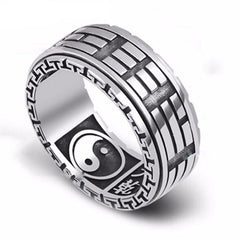 Yin Yang Silver Ring