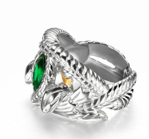 Natural Green Crystal Ring