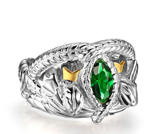 Natural Green Crystal Ring