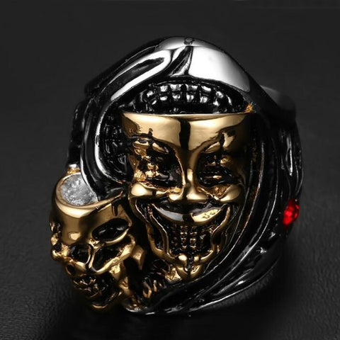 Joker Design Punk Ring