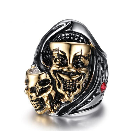 Joker Design Punk Ring